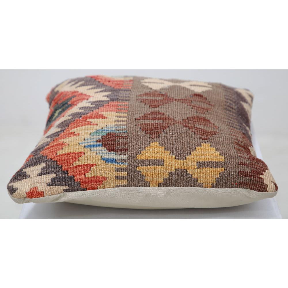 Hand Woven Tribal  Wool Pillow - 1'5'' x 1'5''
