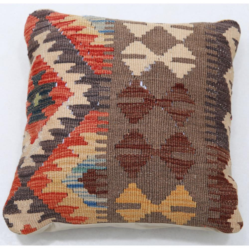 Hand Woven Tribal  Wool Pillow - 1'5'' x 1'5''