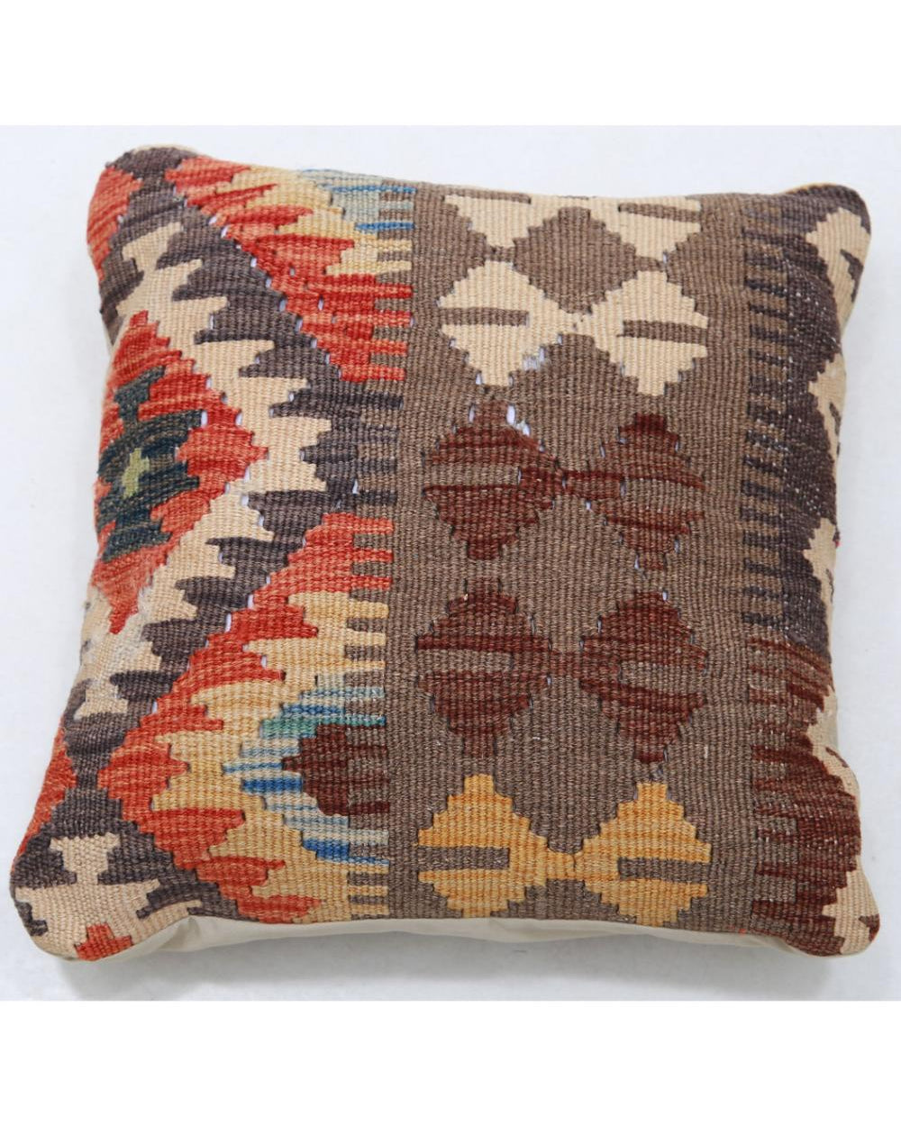 Hand Woven Tribal  Wool Pillow - 1'5'' x 1'5''