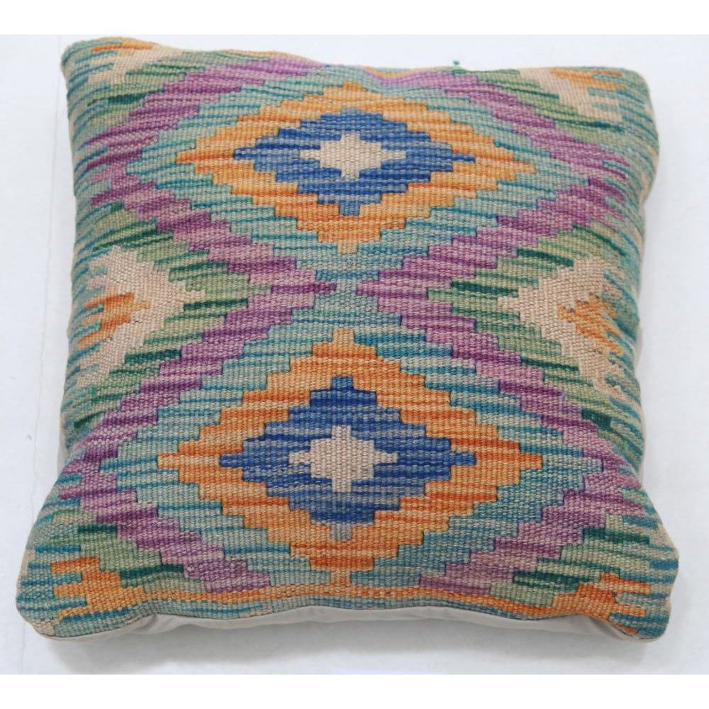 Hand Woven Tribal  Wool Pillow - 1'5'' x 1'5''