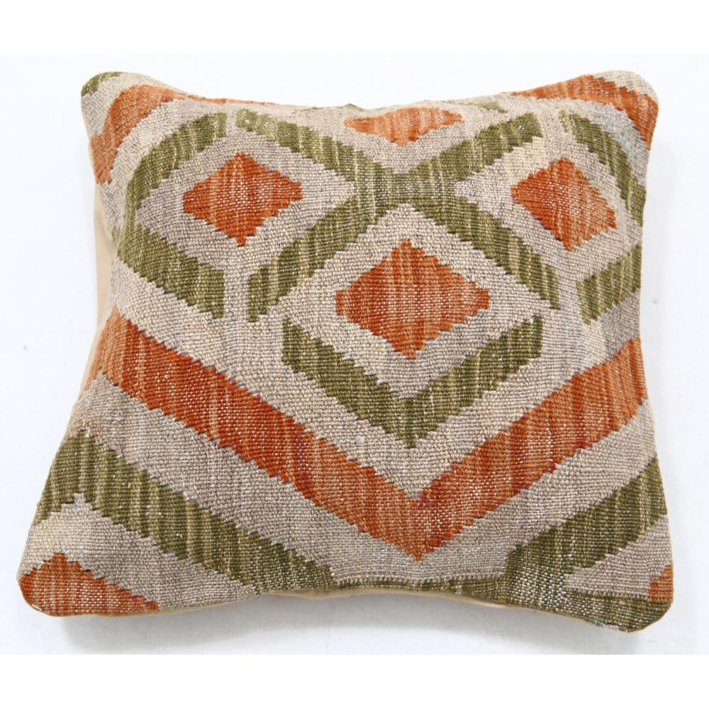 Hand Woven Tribal  Wool Pillow - 1'5'' x 1'5''