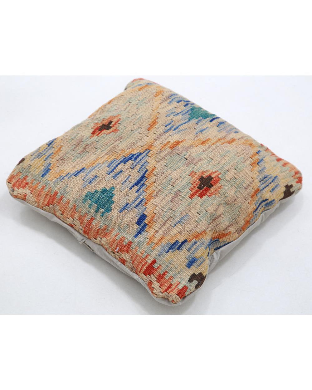 Hand Woven Tribal  Wool Pillow - 1'5'' x 1'5''