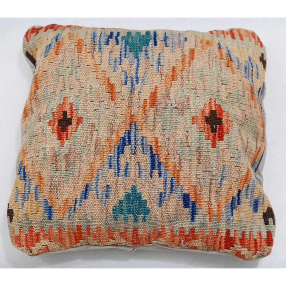 Hand Woven Tribal  Wool Pillow - 1'5'' x 1'5''