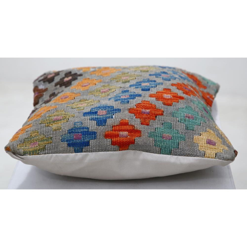 Hand Woven Tribal  Wool Pillow - 1'5'' x 1'5''