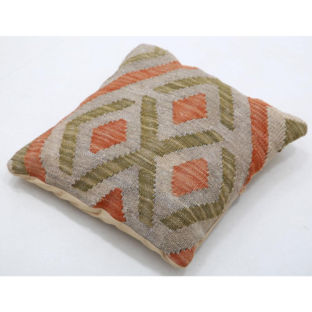 Hand Woven Tribal  Wool Pillow - 1'5'' x 1'5''