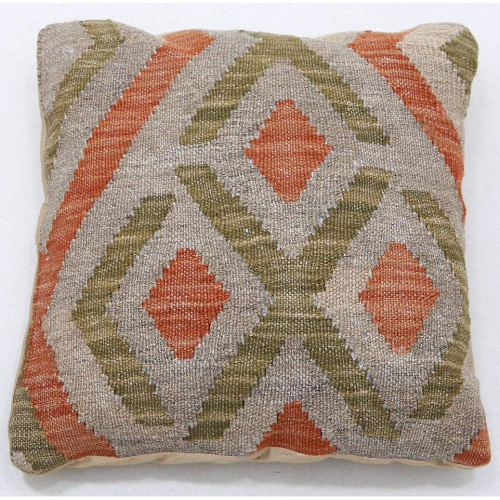 Hand Woven Tribal  Wool Pillow - 1'5'' x 1'5''