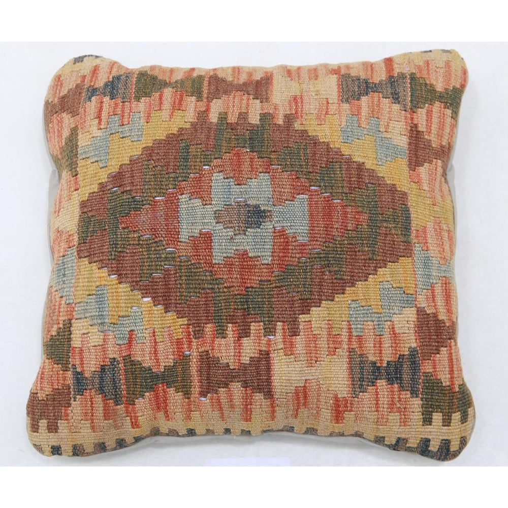 Hand Woven Tribal  Wool Pillow - 1'5'' x 1'5''
