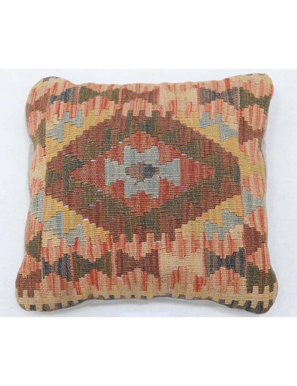 Hand Woven Tribal  Wool Pillow - 1'5'' x 1'5''