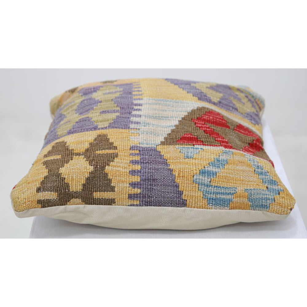 Hand Woven Tribal  Wool Pillow - 1'5'' x 1'5''