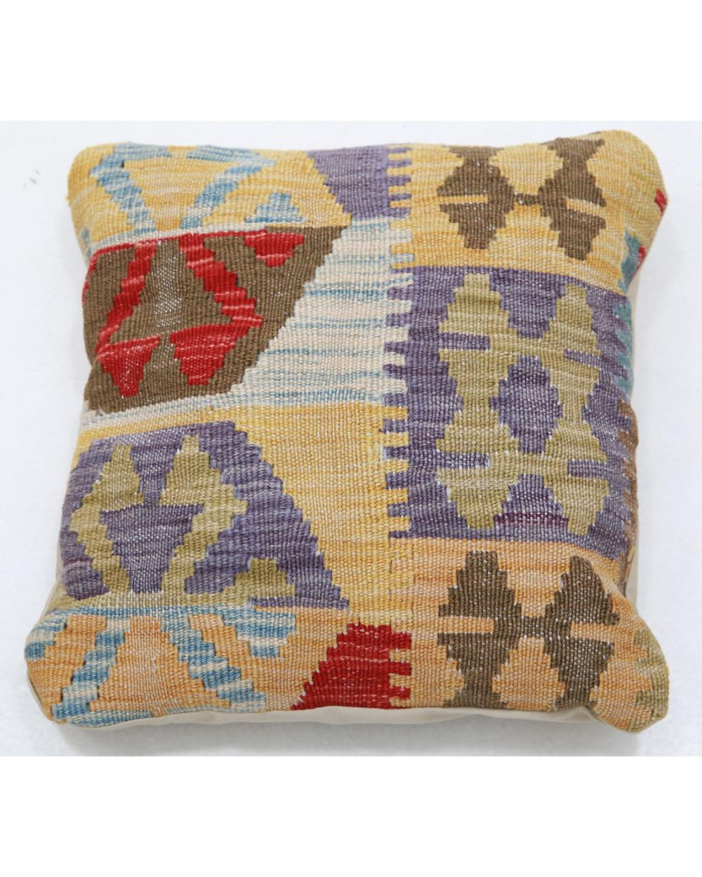 Hand Woven Tribal  Wool Pillow - 1'5'' x 1'5''