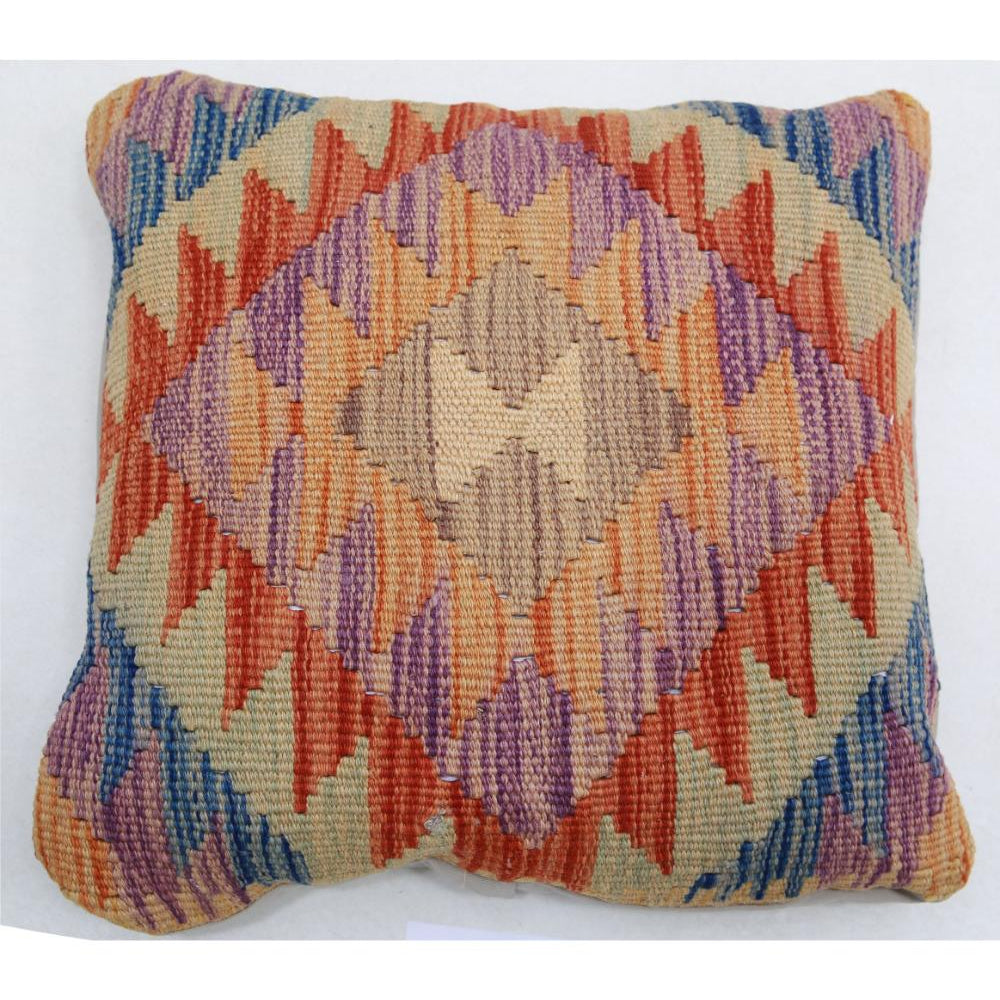 Hand Woven Tribal  Wool Pillow - 1'5'' x 1'5''
