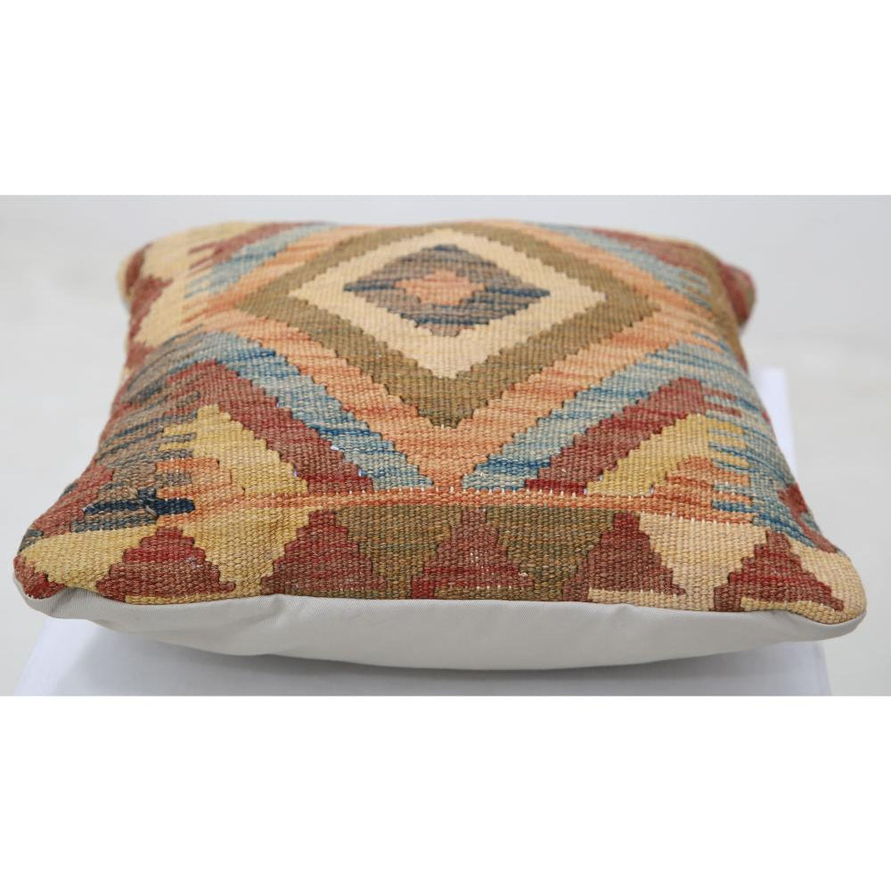Hand Woven Tribal  Wool Pillow - 1'5'' x 1'5''