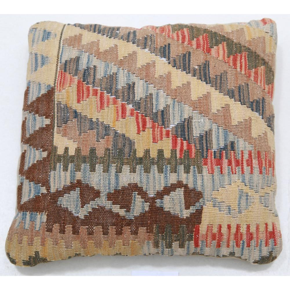Hand Woven Tribal  Wool Pillow - 1'5'' x 1'5''