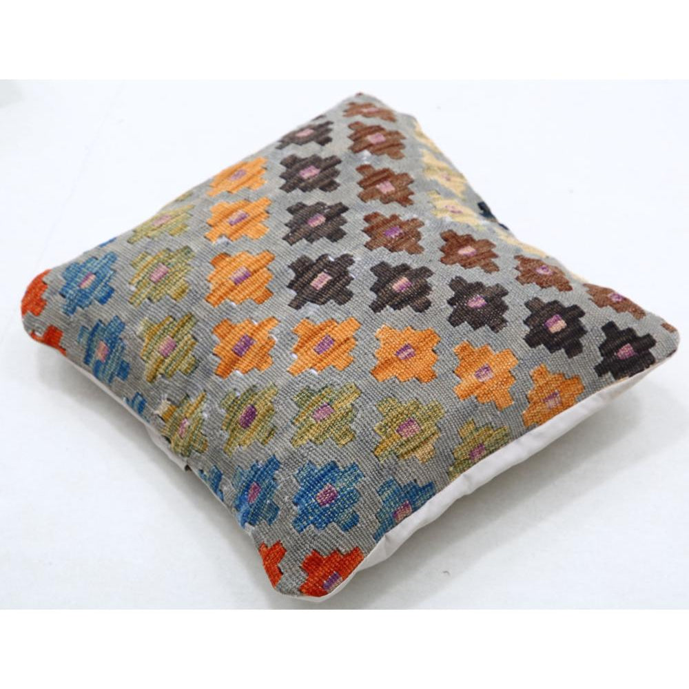 Hand Woven Tribal  Wool Pillow - 1'5'' x 1'5''