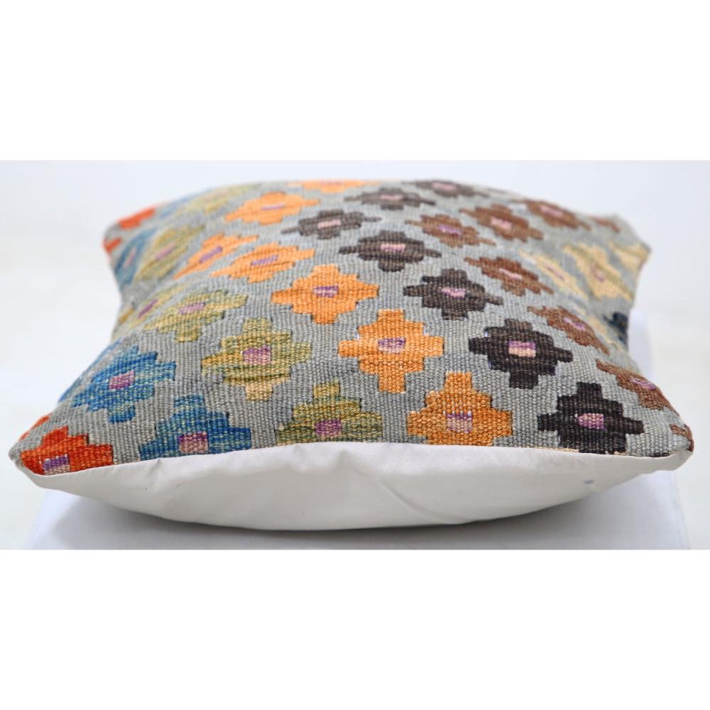 Hand Woven Tribal  Wool Pillow - 1'5'' x 1'5''