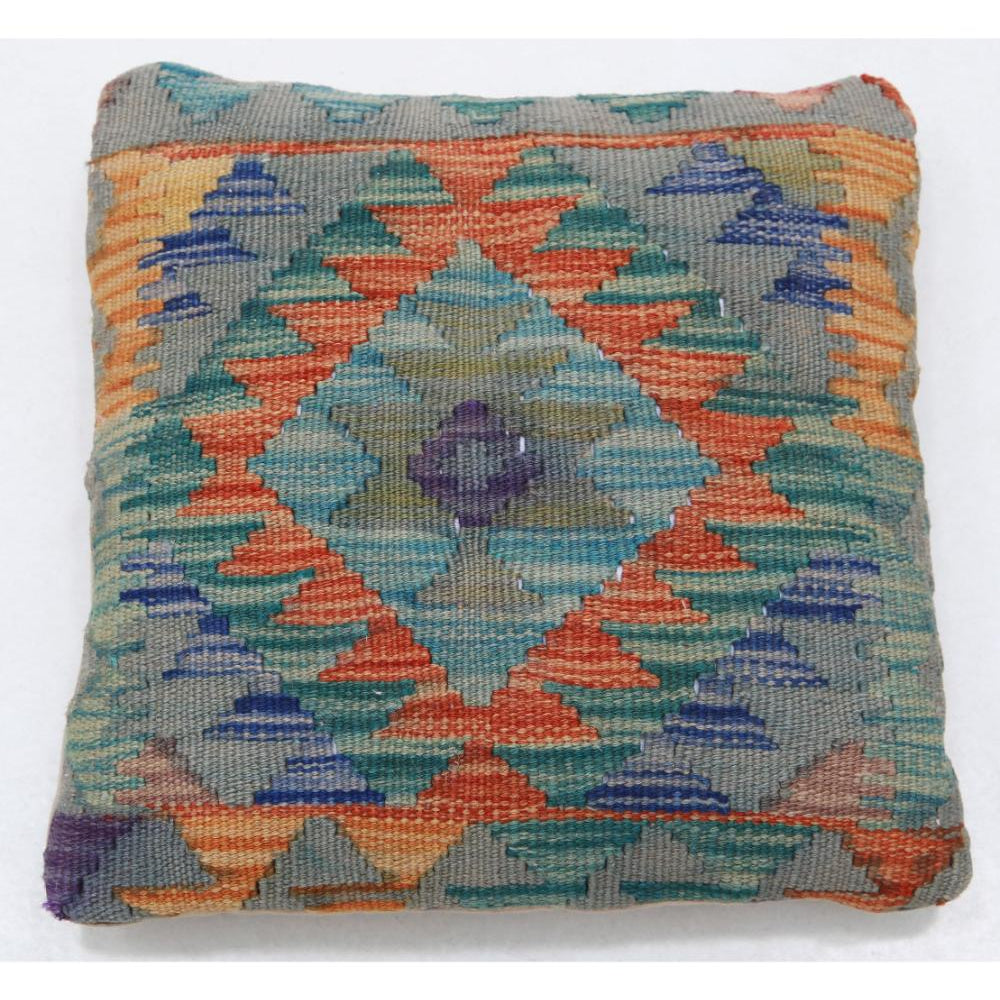 Hand Woven Tribal  Wool Pillow - 1'5'' x 1'5''