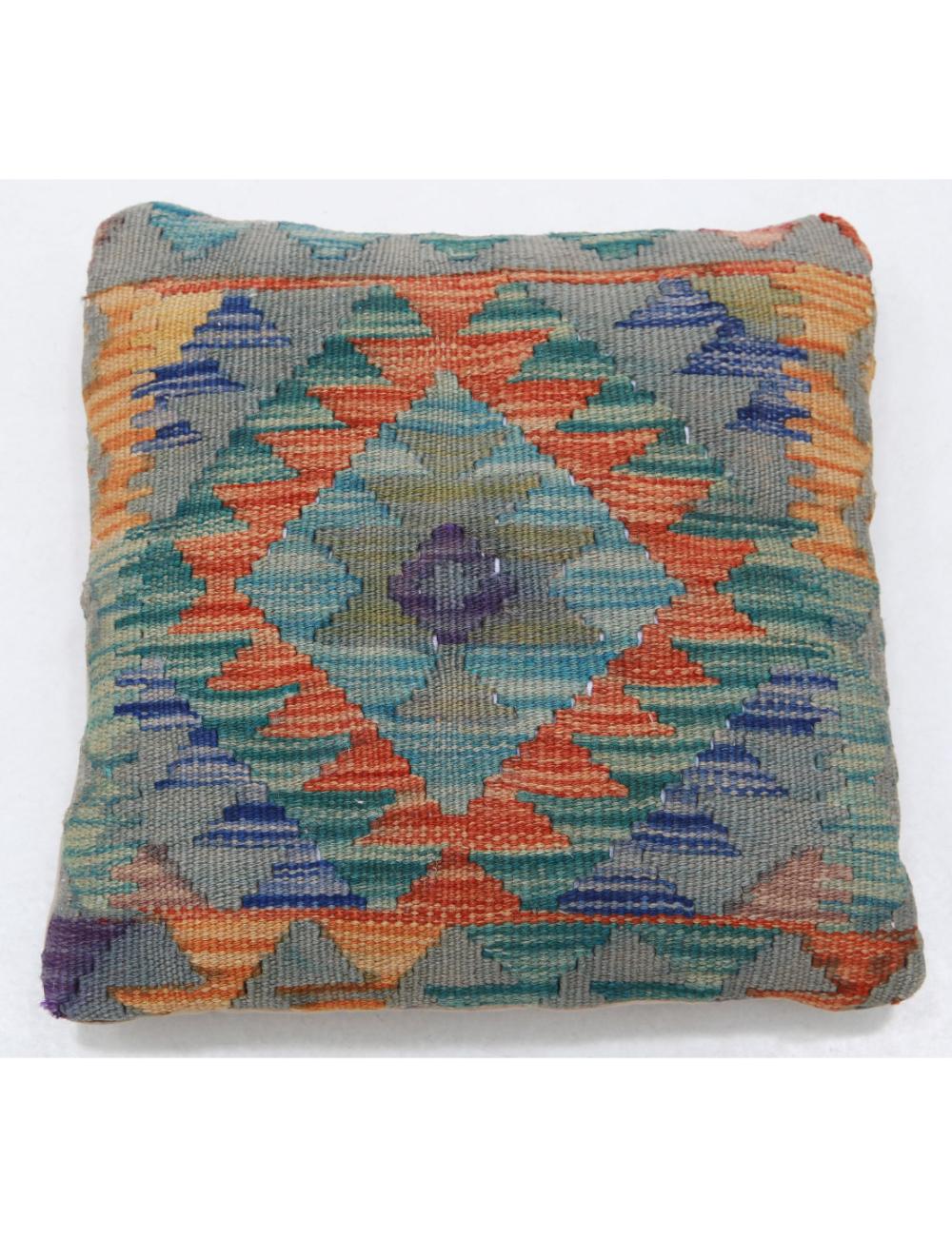 Hand Woven Tribal  Wool Pillow - 1'5'' x 1'5''