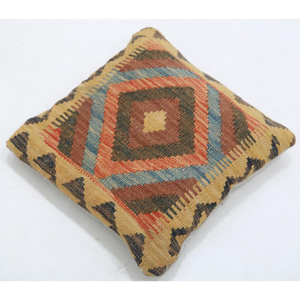 Hand Woven Tribal  Wool Pillow - 1'5'' x 1'5''