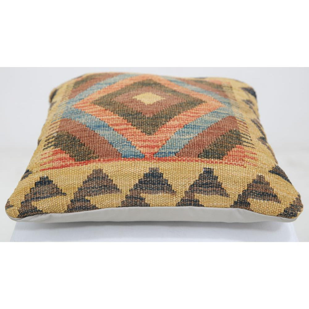 Hand Woven Tribal  Wool Pillow - 1'5'' x 1'5''