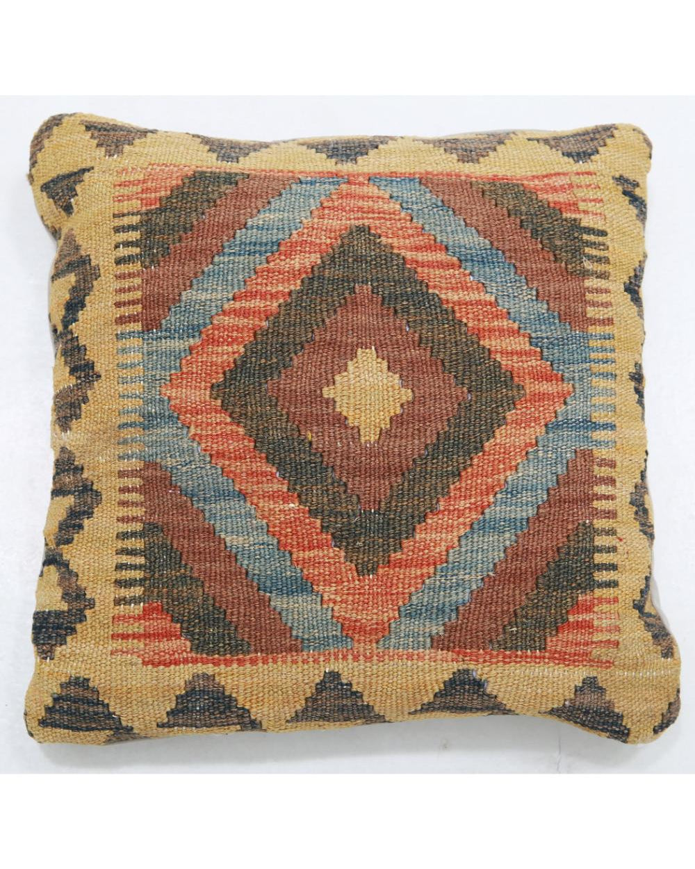 Hand Woven Tribal  Wool Pillow - 1'5'' x 1'5''