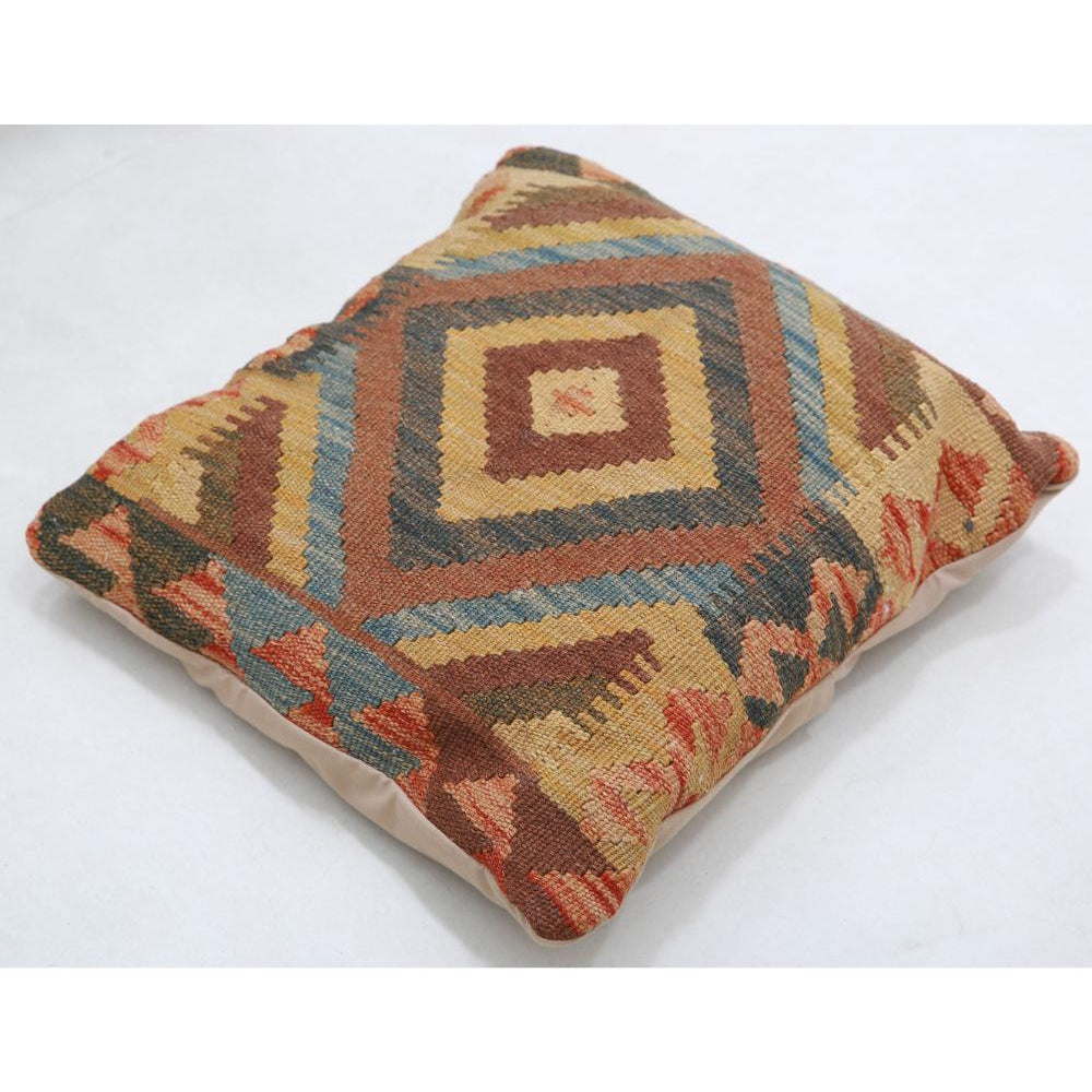 Hand Woven Tribal  Wool Pillow - 1'5'' x 1'5''