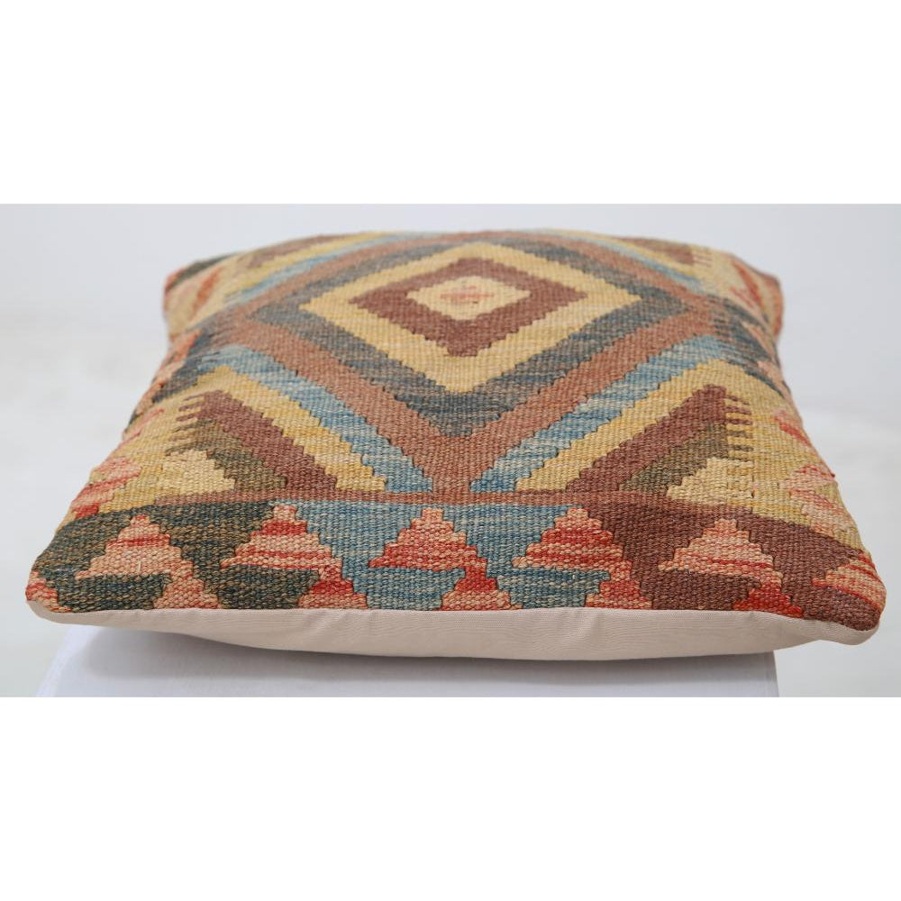 Hand Woven Tribal  Wool Pillow - 1'5'' x 1'5''