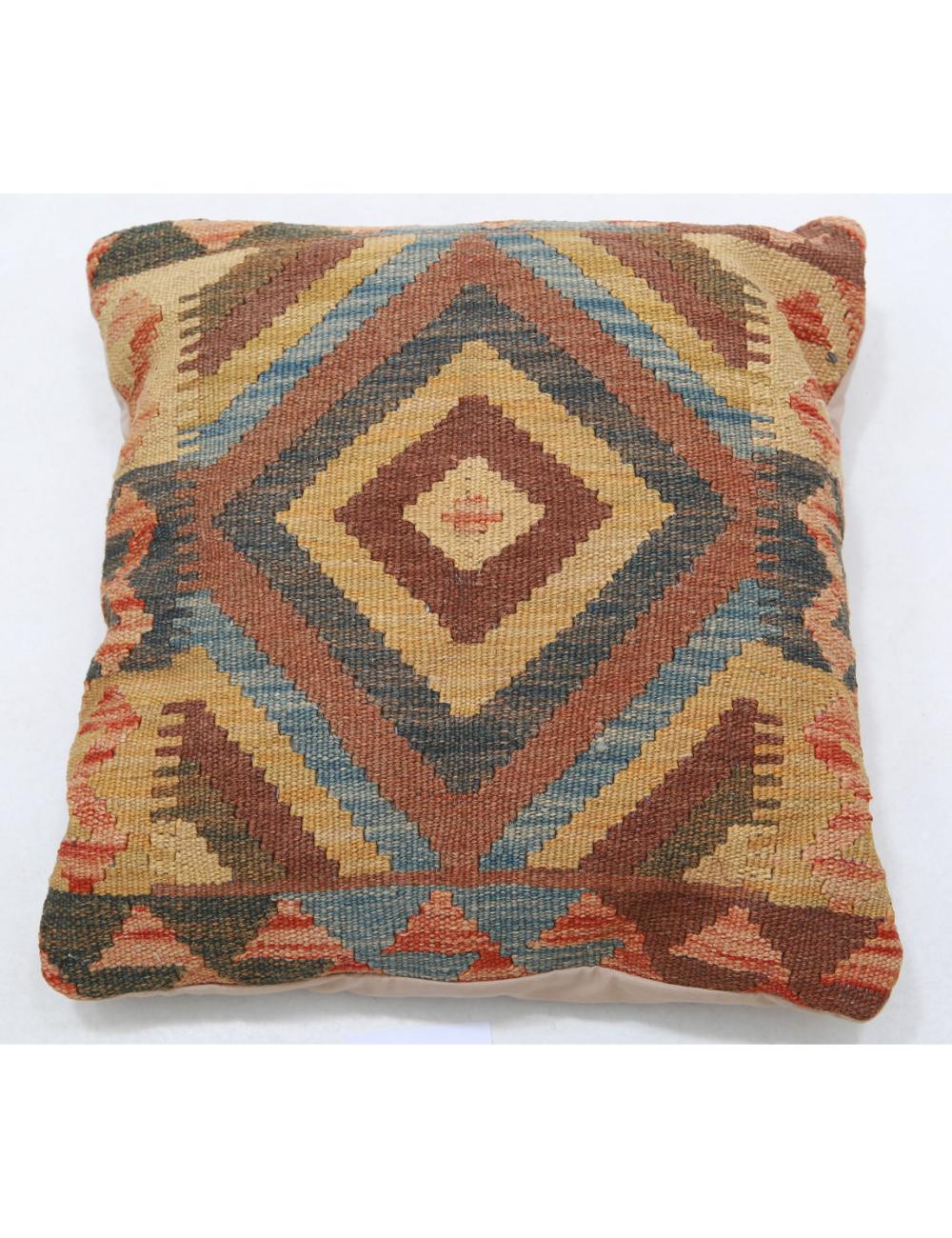Hand Woven Tribal  Wool Pillow - 1&#39;5&#39;&#39; x 1&#39;5&#39;&#39;