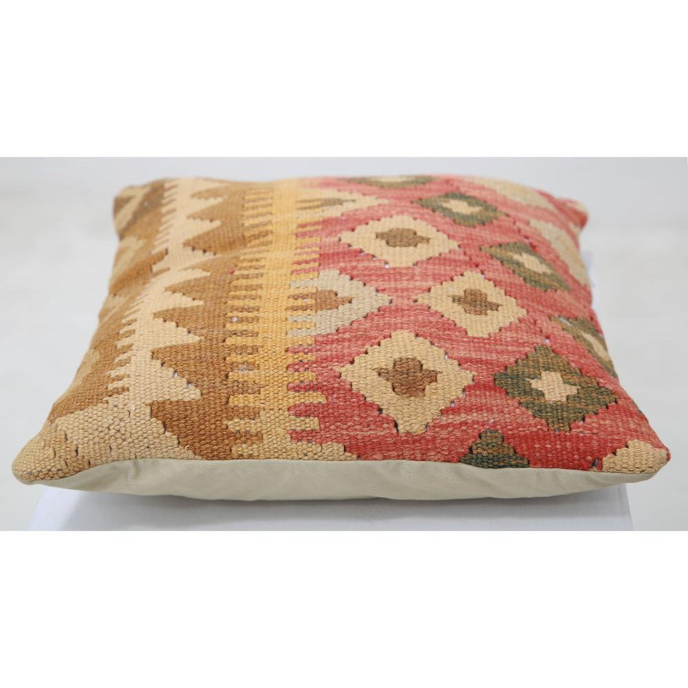 Hand Woven Tribal  Wool Pillow - 1'5'' x 1'5''