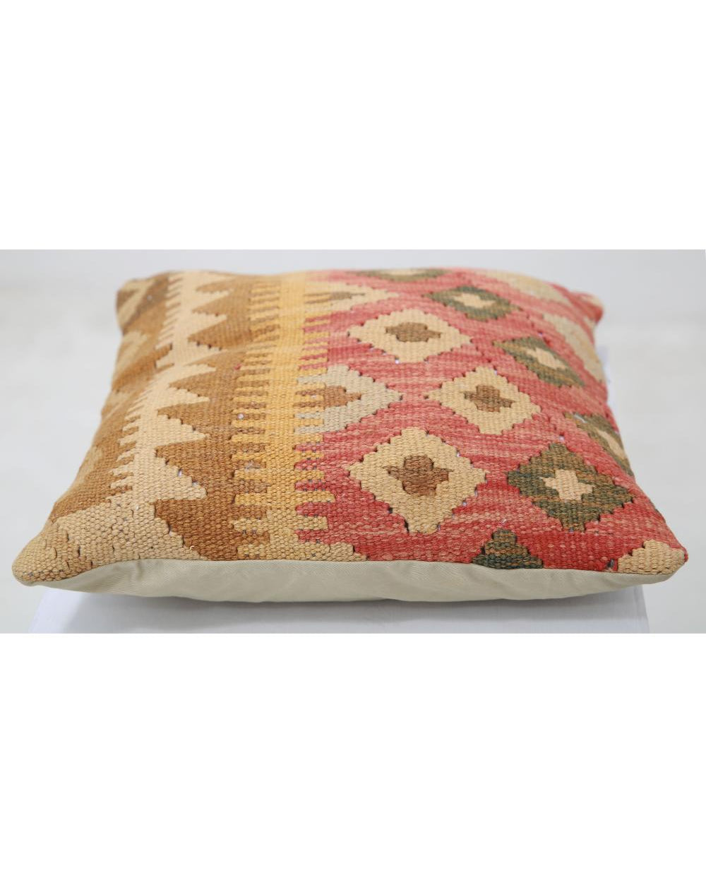 Hand Woven Tribal  Wool Pillow - 1'5'' x 1'5''