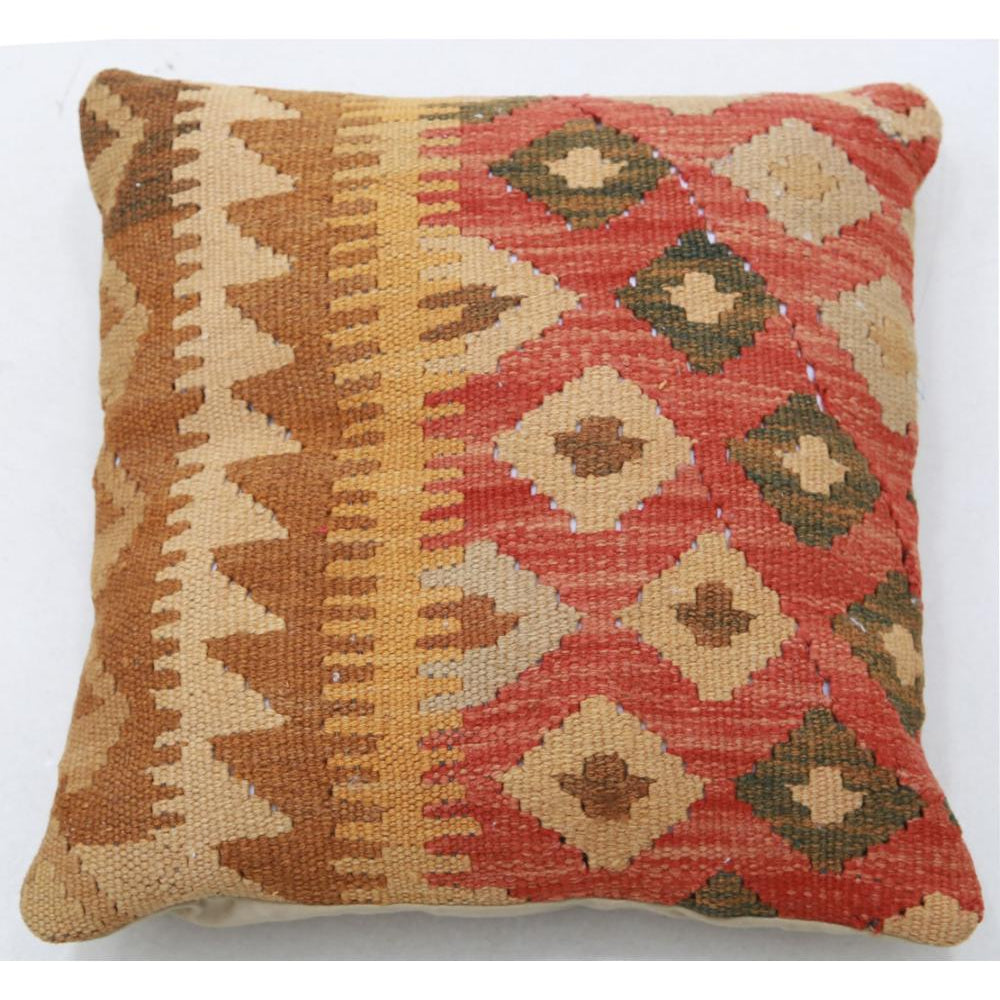 Hand Woven Tribal  Wool Pillow - 1'5'' x 1'5''
