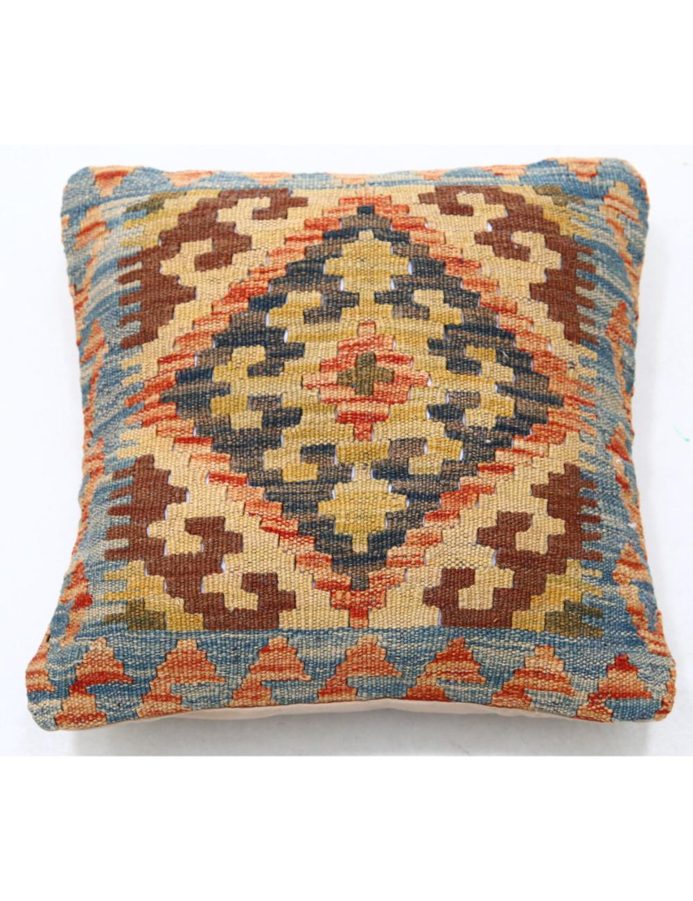 Hand Woven Tribal  Wool Pillow - 1&#39;5&#39;&#39; x 1&#39;5&#39;&#39;