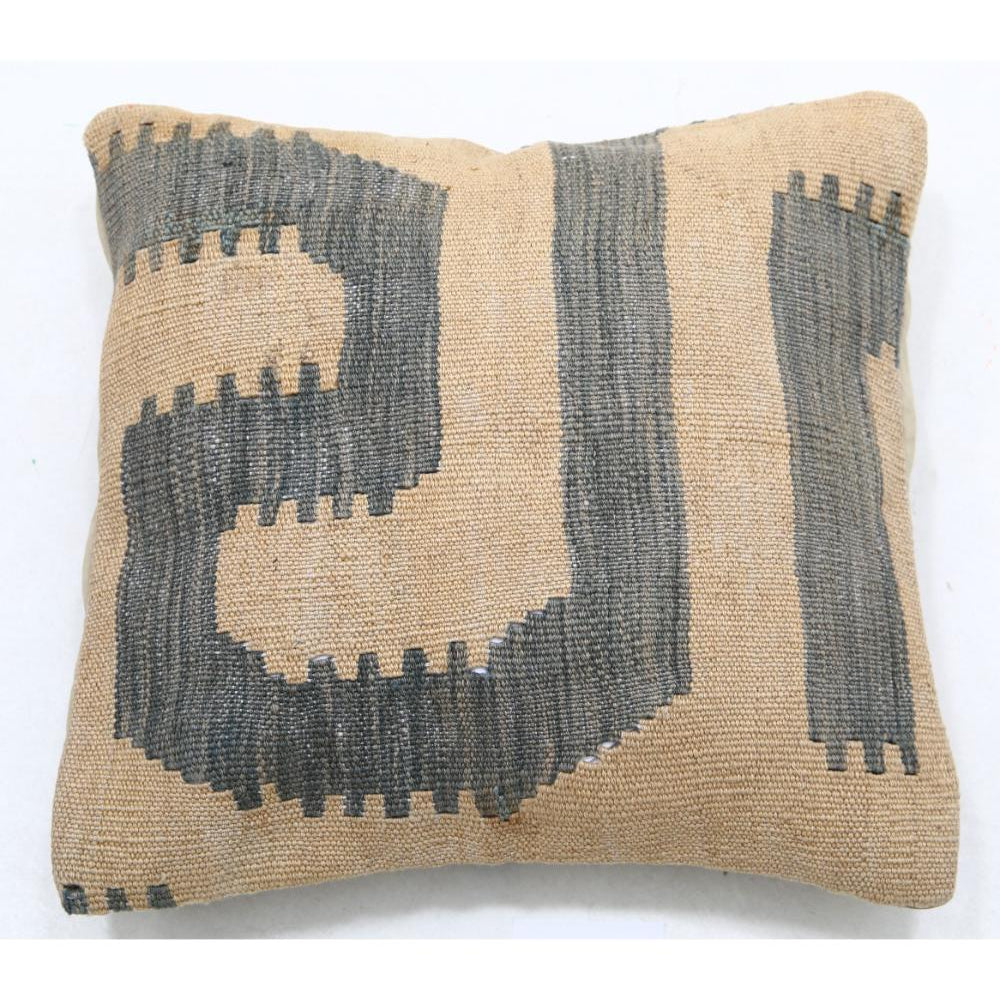 Hand Woven Tribal  Wool Pillow - 1'5'' x 1'5''