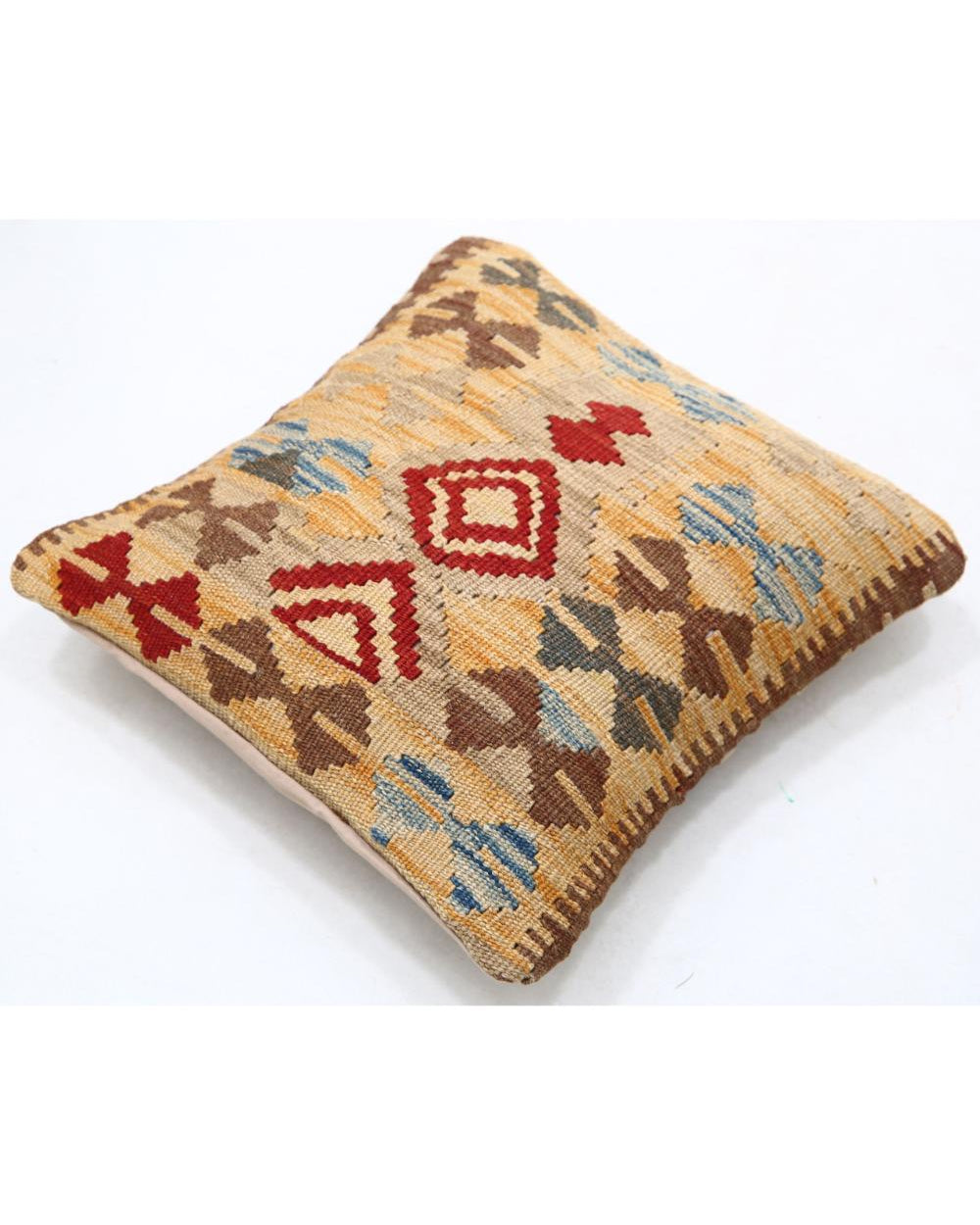 Hand Woven Tribal  Wool Pillow - 1'5'' x 1'5''