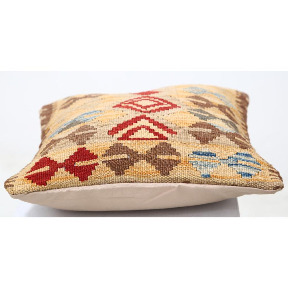 Hand Woven Tribal  Wool Pillow - 1'5'' x 1'5''