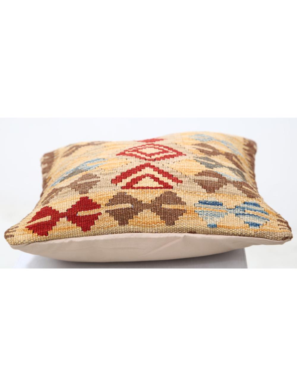 Hand Woven Tribal  Wool Pillow - 1'5'' x 1'5''