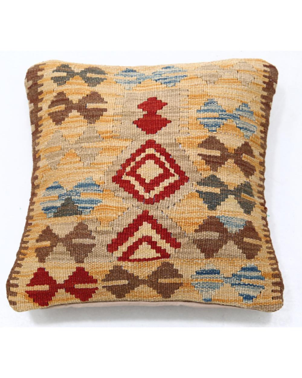 Hand Woven Tribal  Wool Pillow - 1'5'' x 1'5''