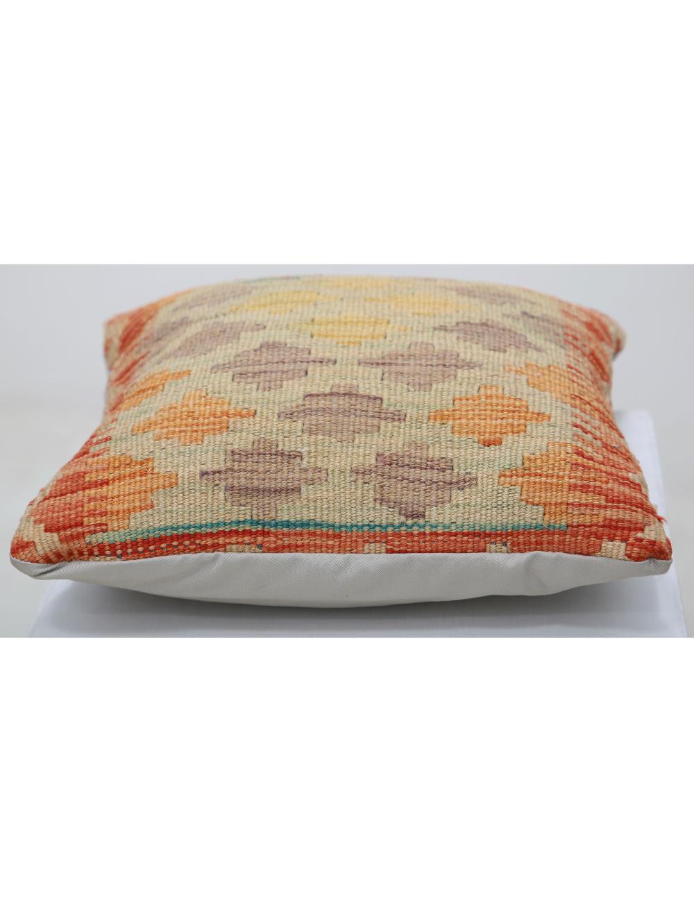 Hand Woven Tribal  Wool Pillow - 1'5'' x 1'5''