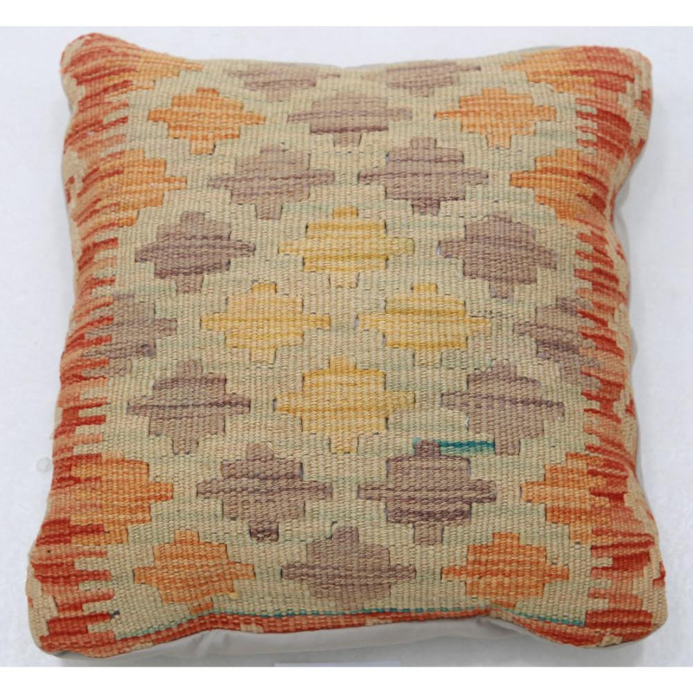 Hand Woven Tribal  Wool Pillow - 1'5'' x 1'5''