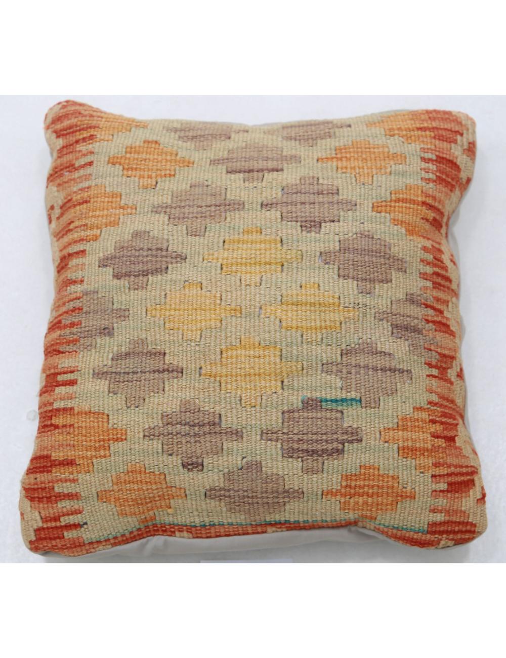 Hand Woven Tribal  Wool Pillow - 1&#39;5&#39;&#39; x 1&#39;5&#39;&#39;
