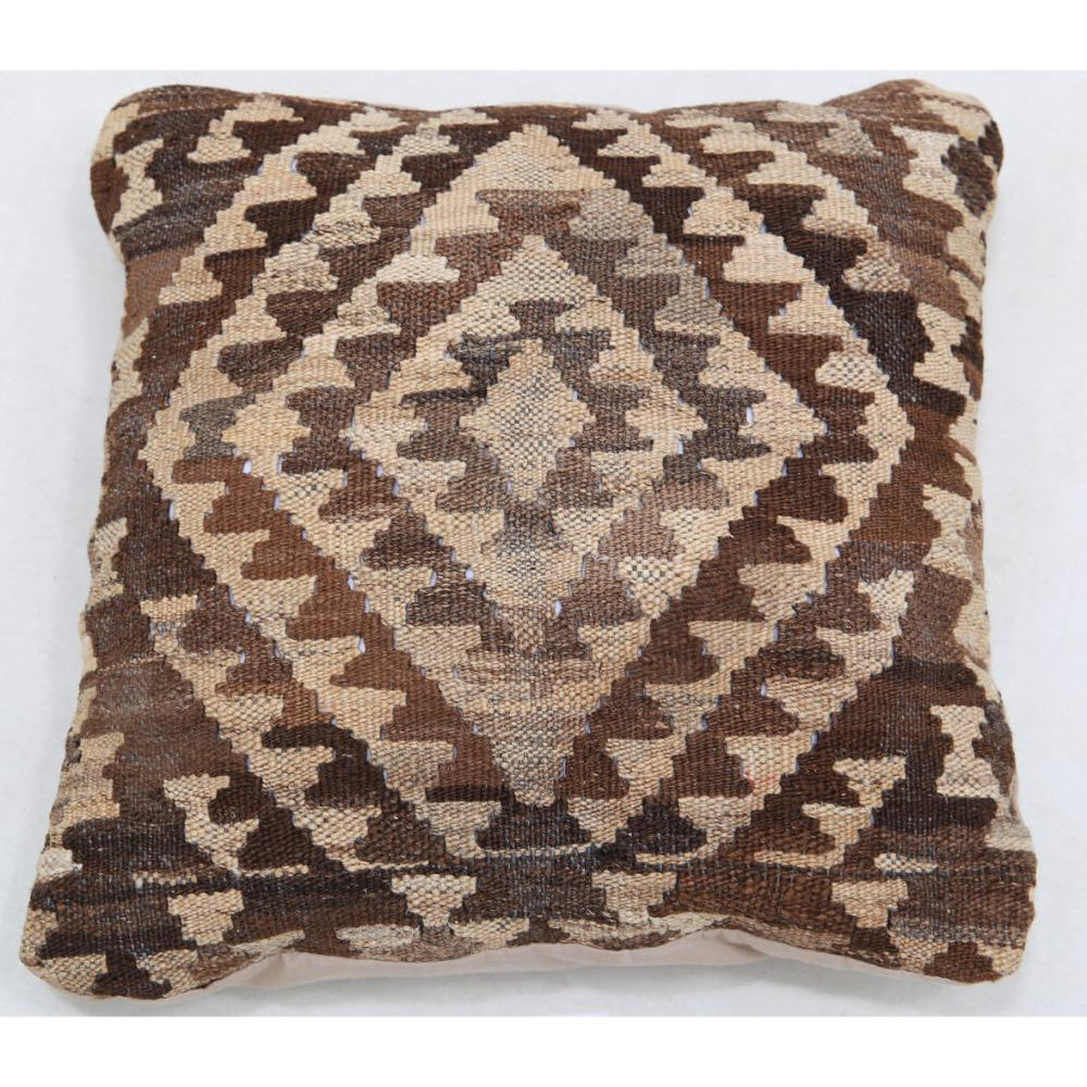 Hand Woven Tribal  Wool Pillow - 1'5'' x 1'5''