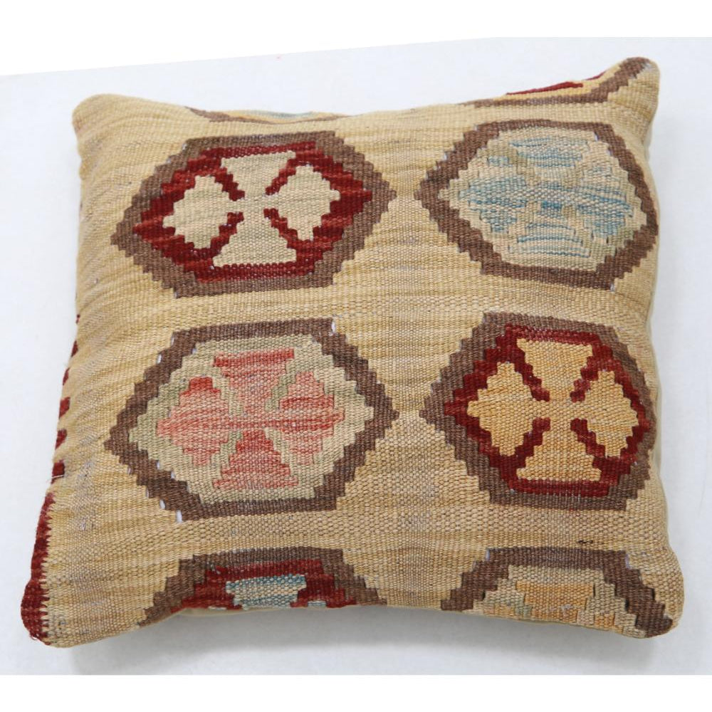 Hand Woven Tribal  Wool Pillow - 1'5'' x 1'5''