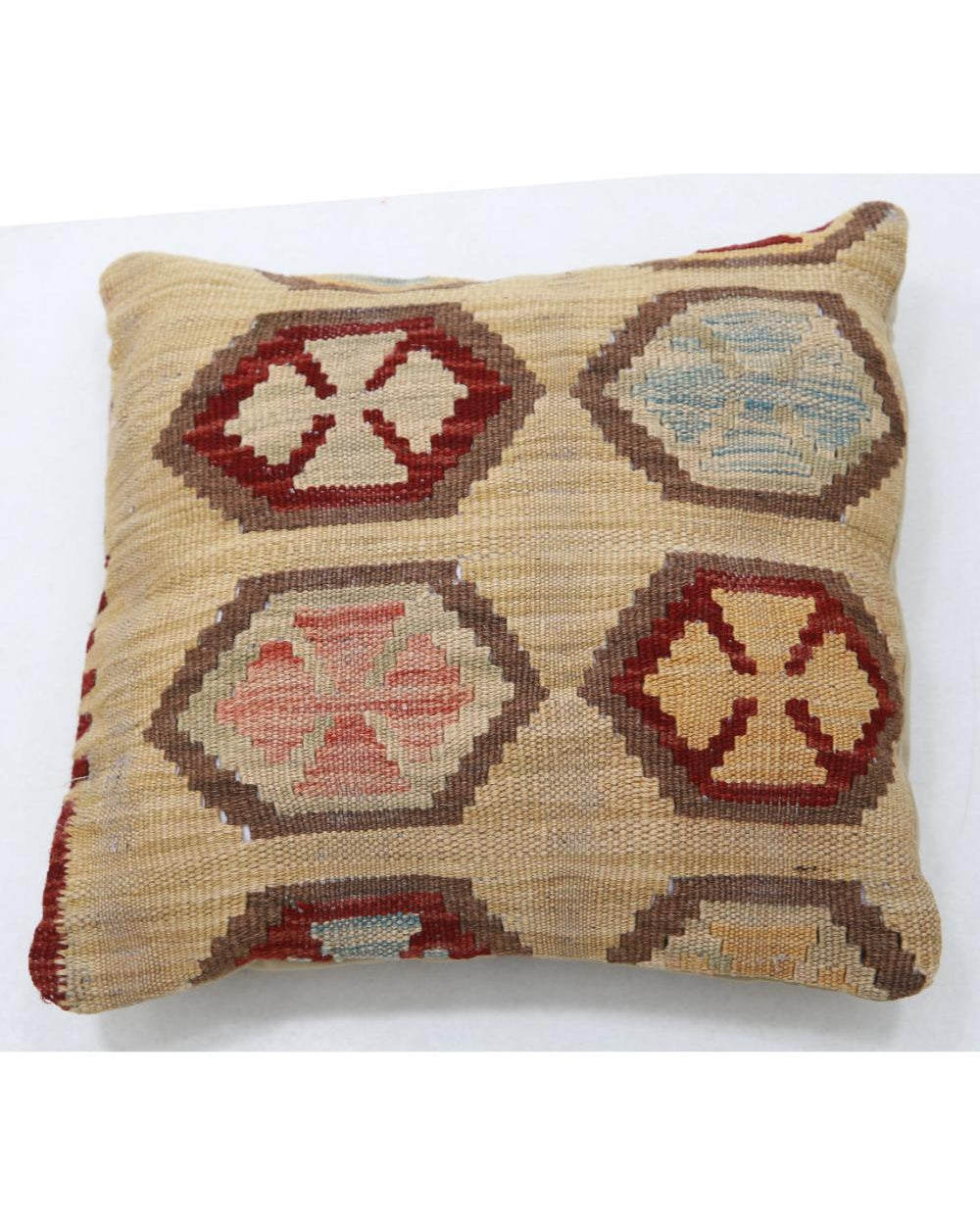 Hand Woven Tribal  Wool Pillow - 1'5'' x 1'5''