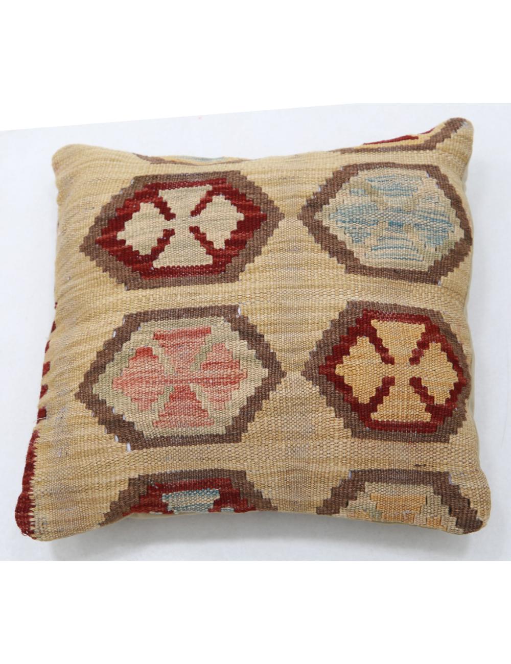 Hand Woven Tribal  Wool Pillow - 1'5'' x 1'5''