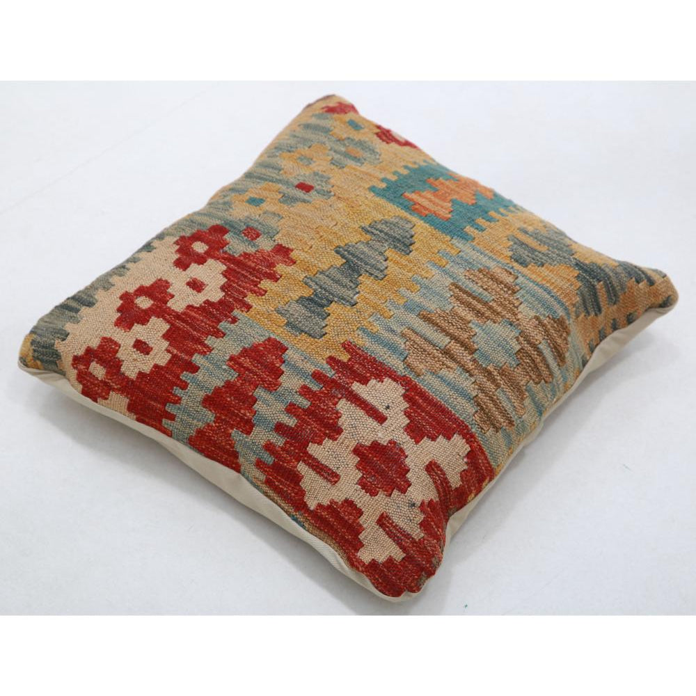 Hand Woven Tribal  Wool Pillow - 1'5'' x 1'5''