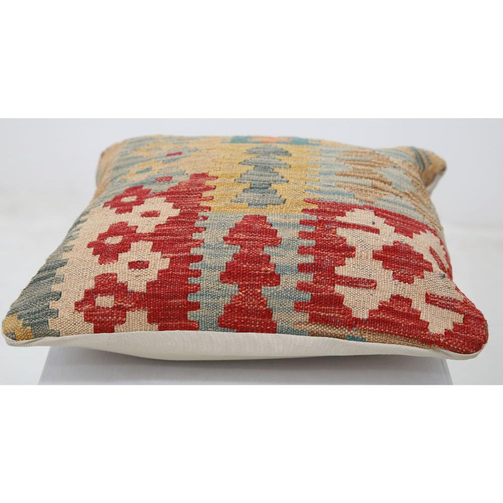 Hand Woven Tribal  Wool Pillow - 1'5'' x 1'5''