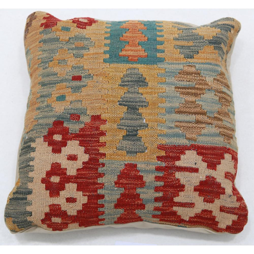 Hand Woven Tribal  Wool Pillow - 1'5'' x 1'5''