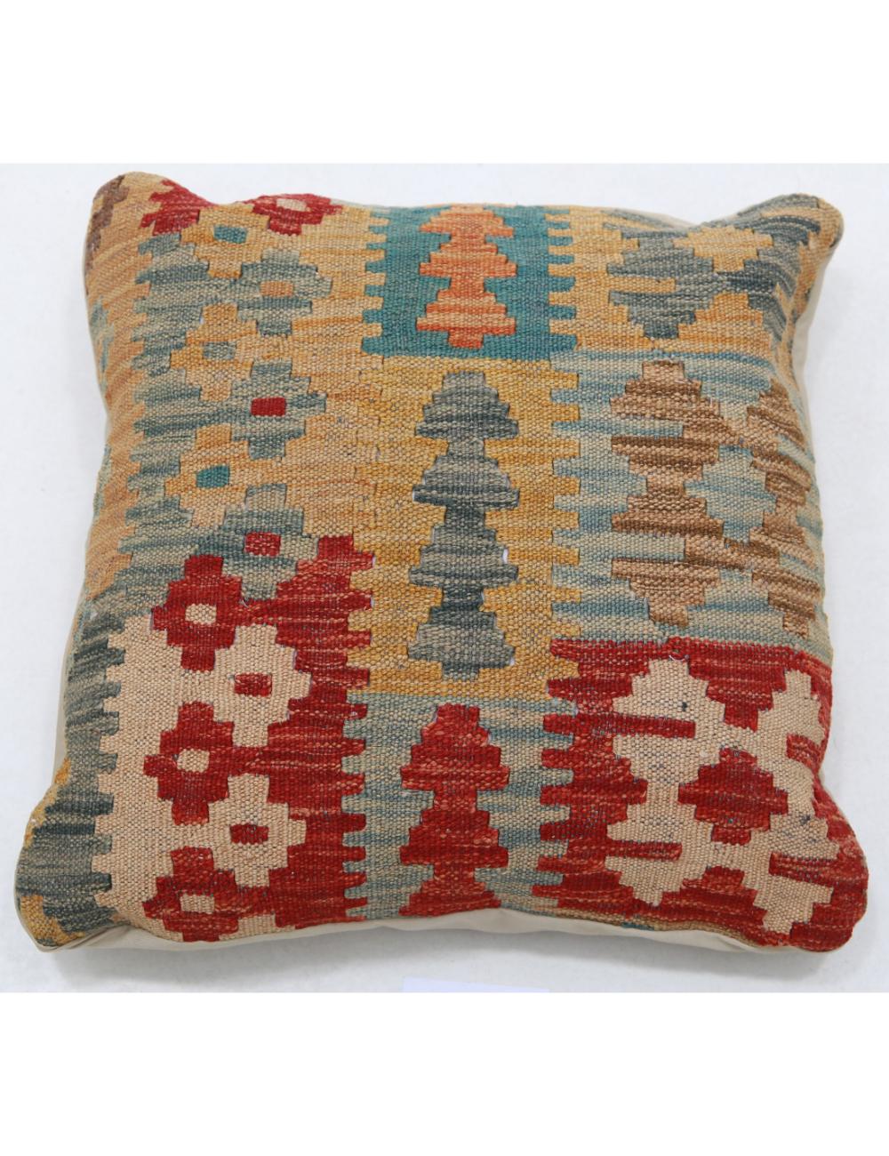 Hand Woven Tribal  Wool Pillow - 1'5'' x 1'5''