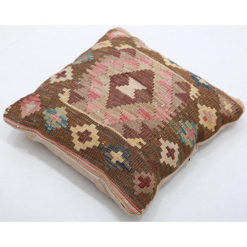 Hand Woven Tribal  Wool Pillow - 1'5'' x 1'5''