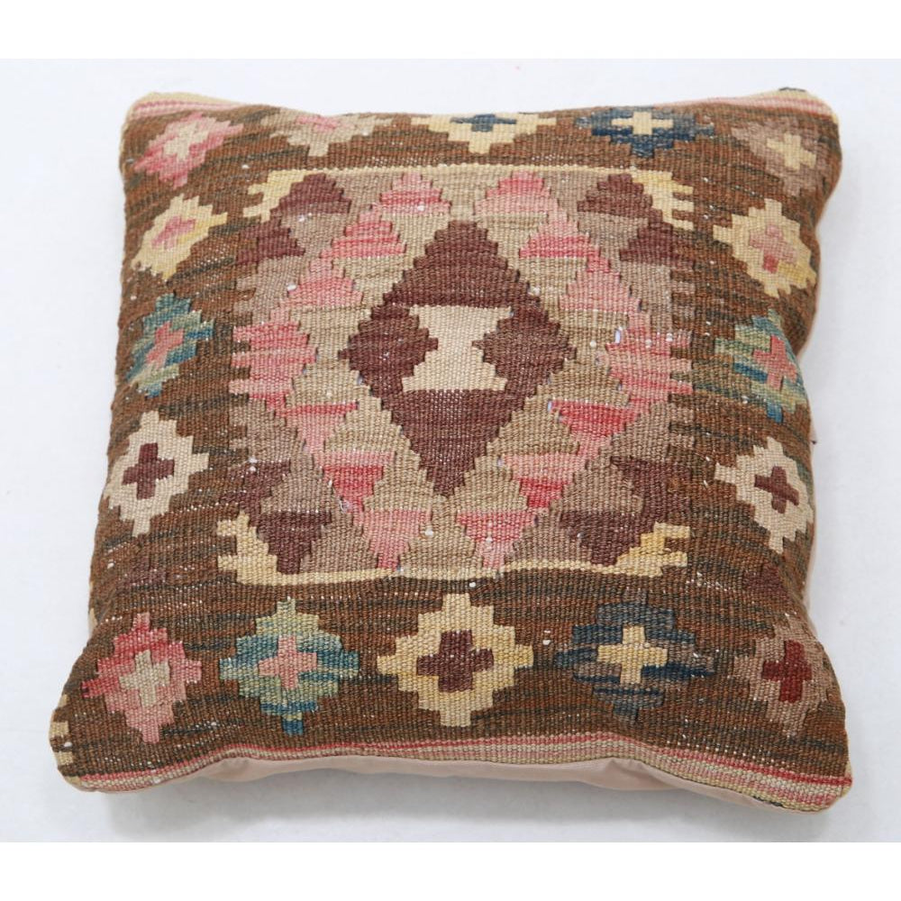 Hand Woven Tribal  Wool Pillow - 1'5'' x 1'5''