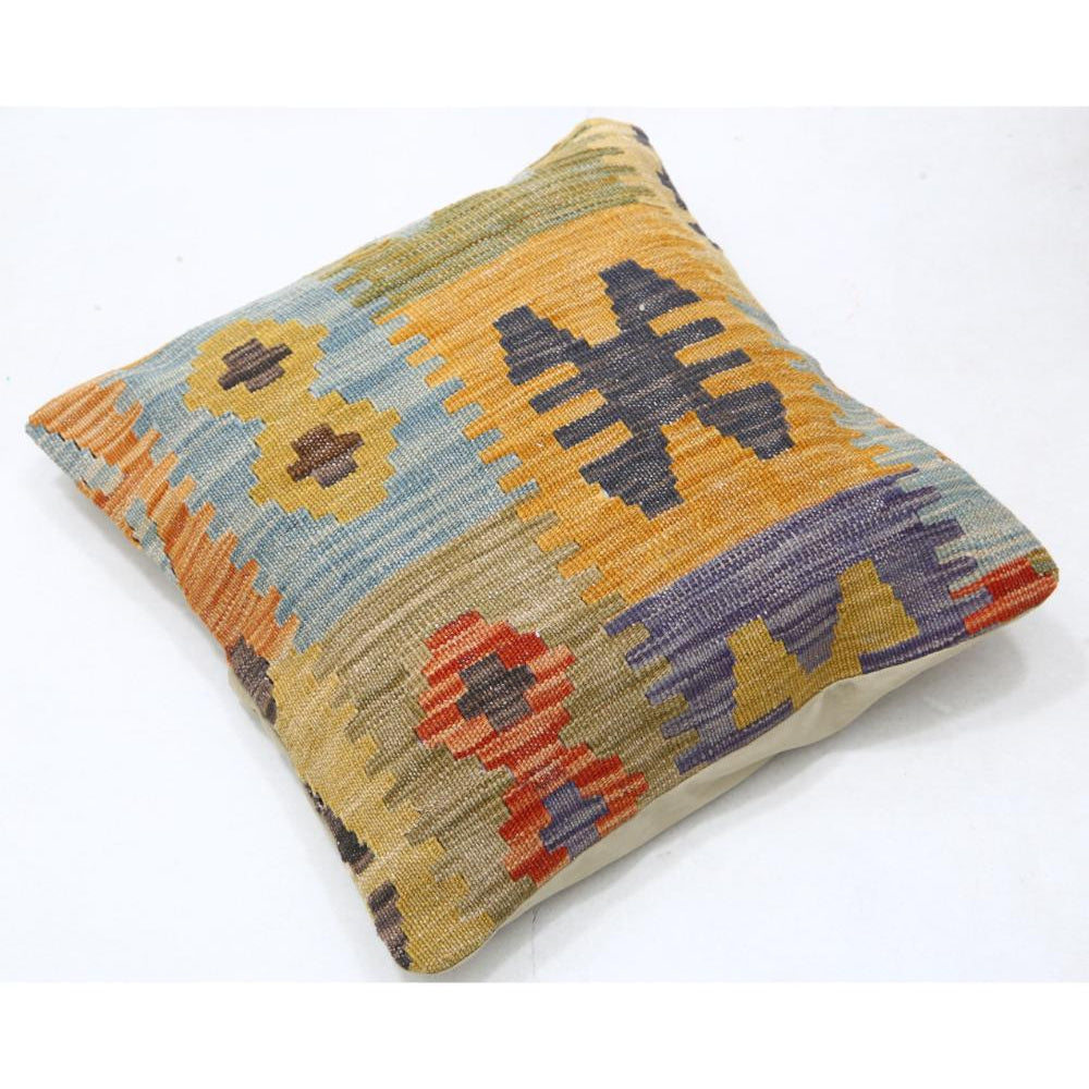 Hand Woven Tribal  Wool Pillow - 1'5'' x 1'5''